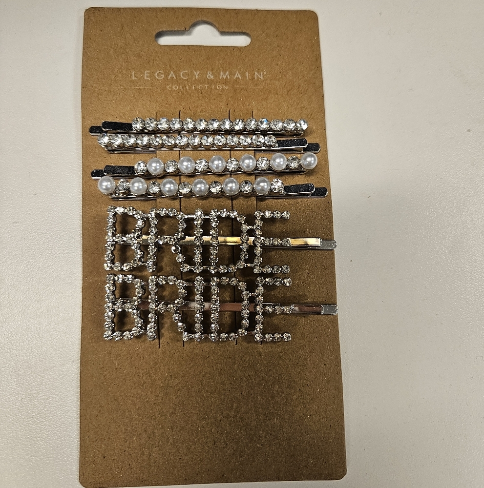 NWT Legacy & Main Collection Bride Hair Clip Set Of 6